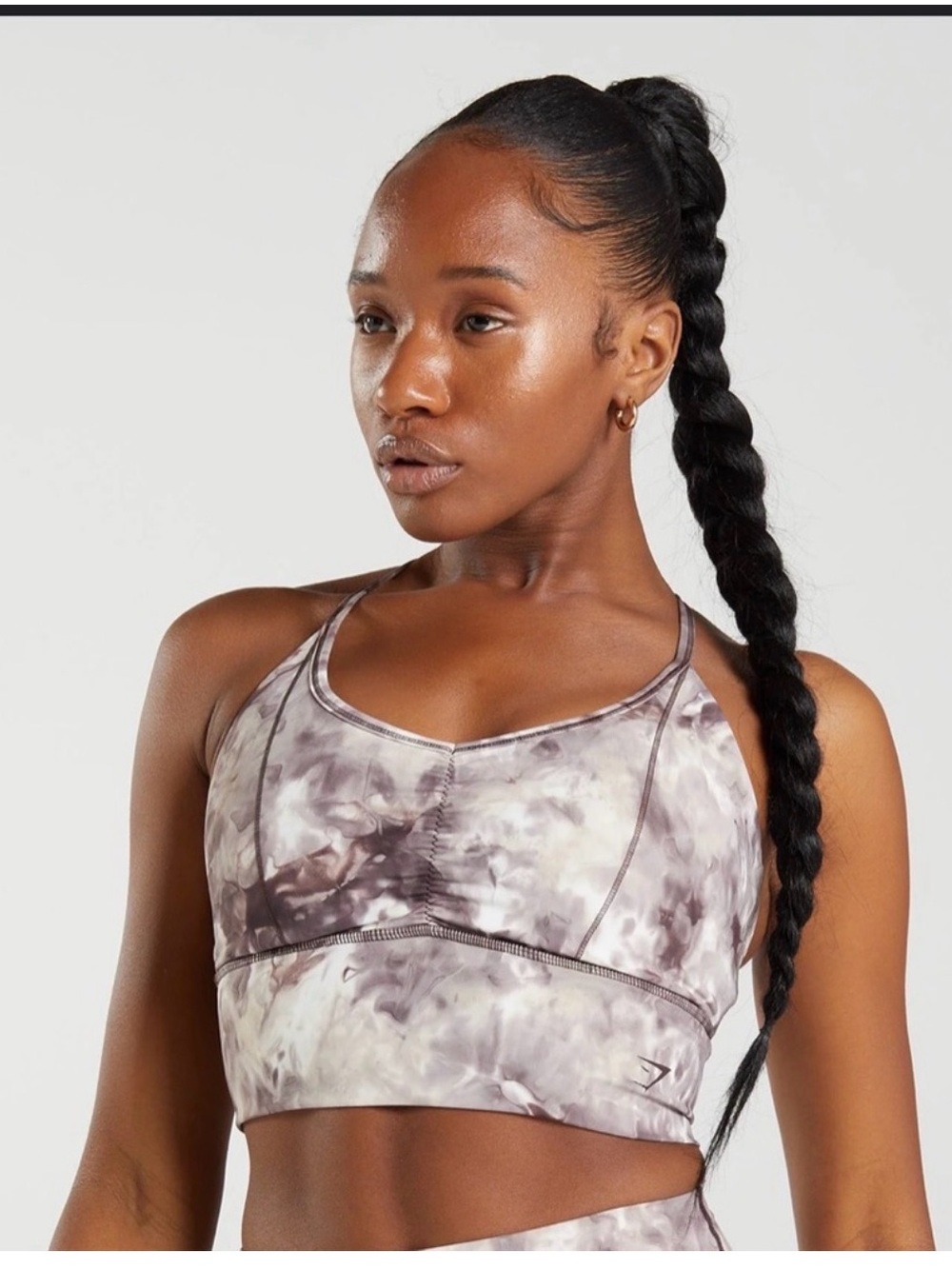 Gymshark Taupe Tie-Dye Sports Bra
